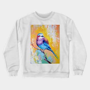 Conceptual abstract painting of a bird. Crewneck Sweatshirt